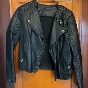 topshop leather jacket